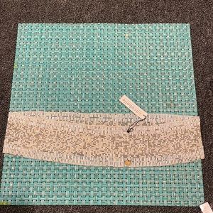 Cocobelle brand new white beaded elastic belt